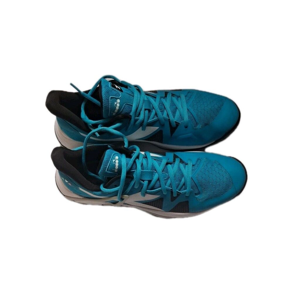 Diadora B. Icon AG Court Shoe Tennis Pickleball Size 10 DS Blue Jewel